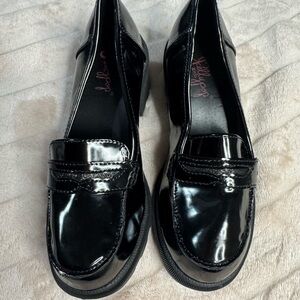 Jellypop Shiny Black Dress Loafers